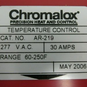 NEW CHROMALOX AR-219 TEMPERATURE CONTROL 263054  AR219 