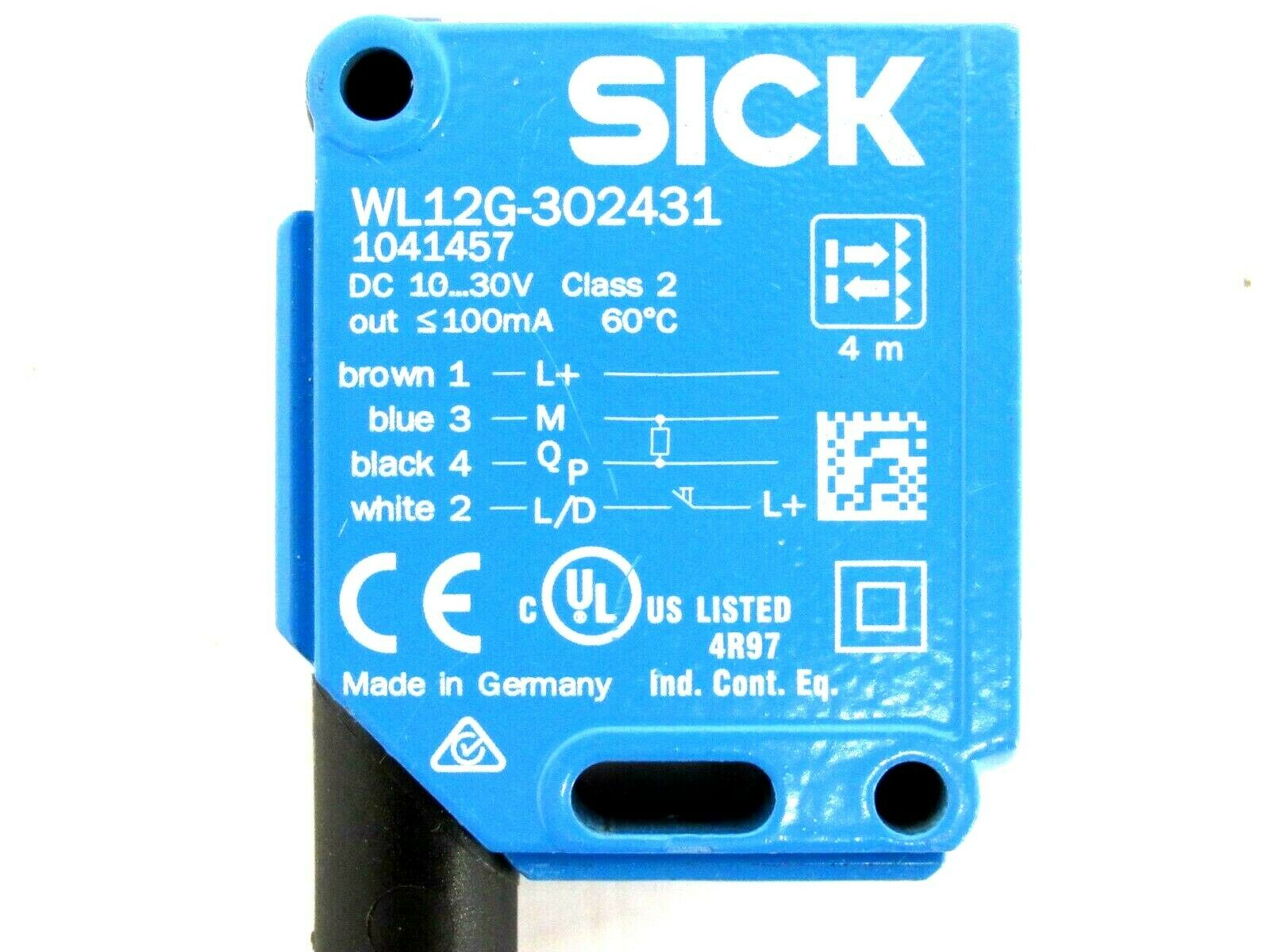 Sick WL12-3P2431S43 Photoelectric Reflex Sensor 10-30v-dc 