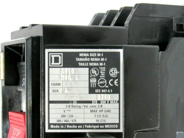 Square D by Schneider Electric 2510MCO3 AC Manual Starter 