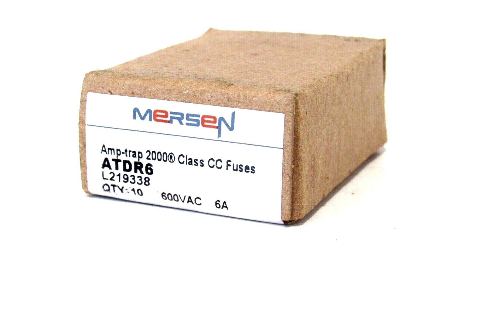 Pack of 1 Mersen ATDR6 6A 600Vac Fuses 