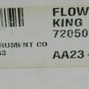 Details about   NEW KING INSTRUMENT 7205015133 FLOWMETER 