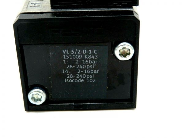 151009 Festo Pneumatic valve  VL-5/2-D-1-C 