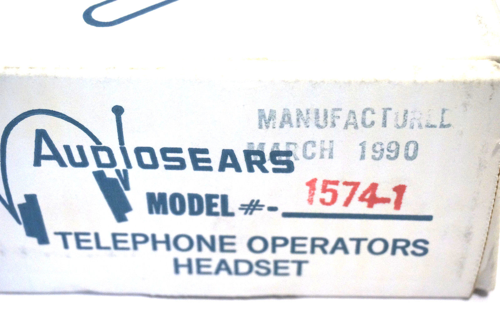 NEW AUDIOSEARS 1574-1 OPERATORS HEADSET 15741 – SB Industrial Supply, Inc.