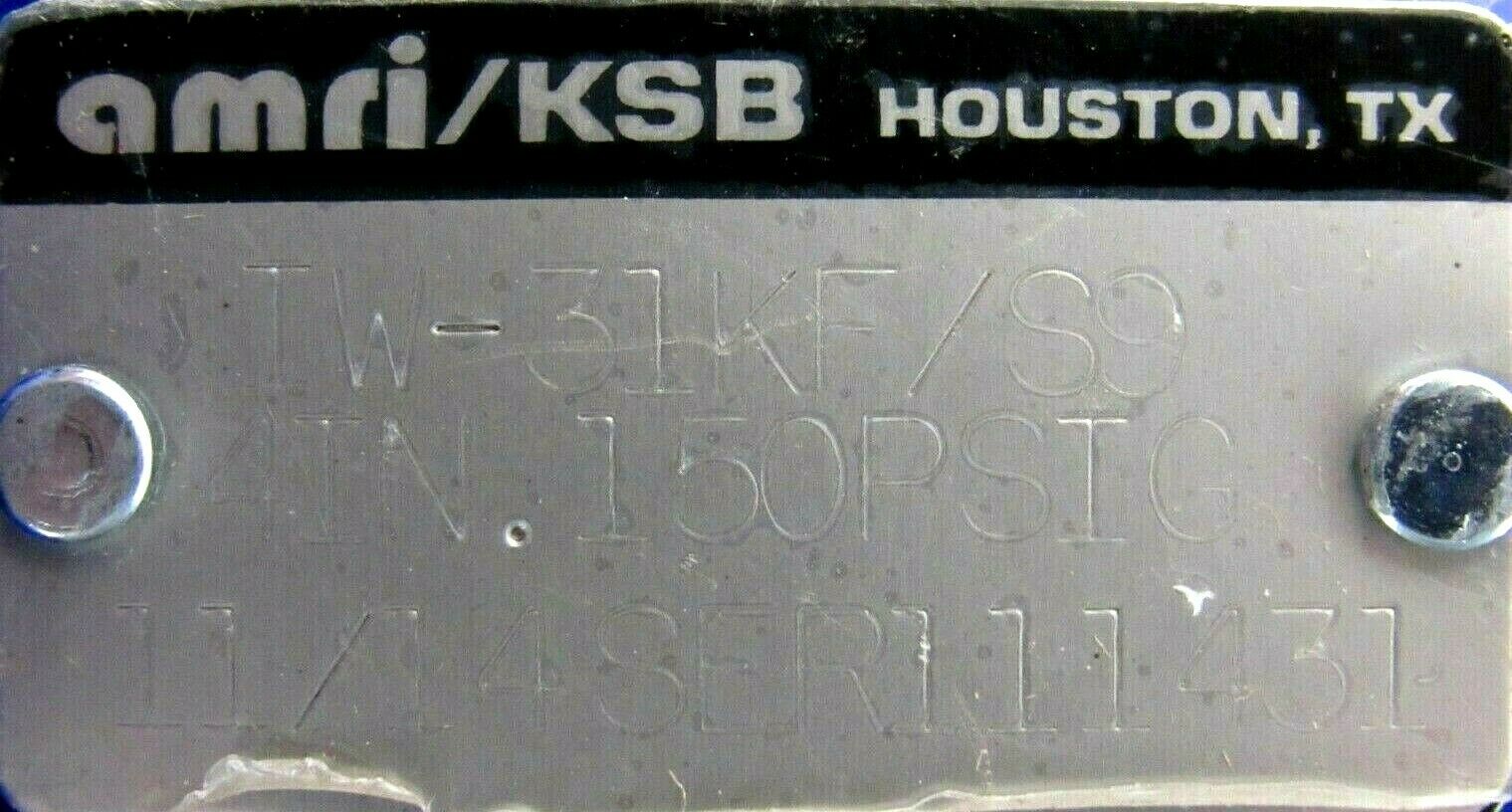 NEW AMRI/KSB IW-31KF/S9 BUTTERFLY VALVE 4