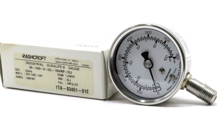 NEW IN BOX * Details about   ASHCROFT 631008SL02B-60# INDUSTRIAL DURALIFE GAUGE 0-60 PSI 