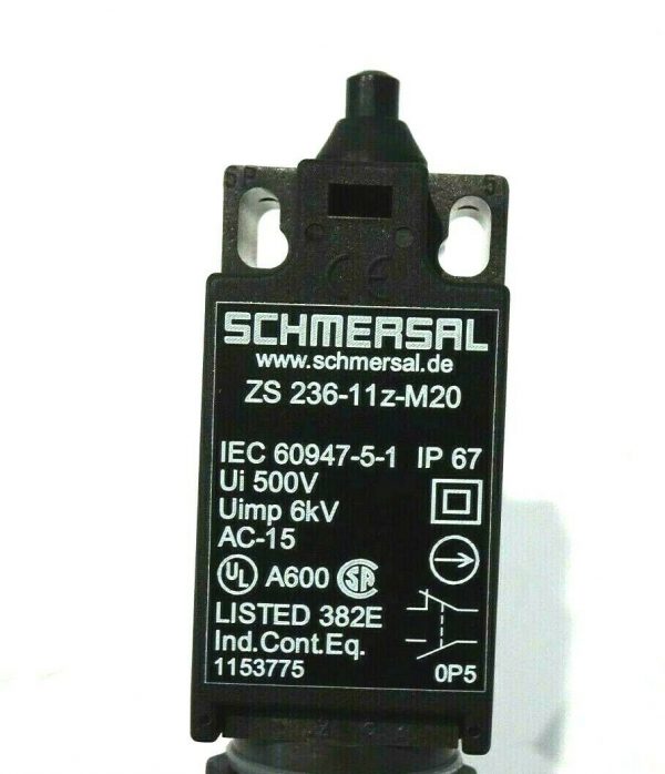 New In Box Schmersal Limit Switch ZV10H236-11Z-M20 1-Year Warranty ! 